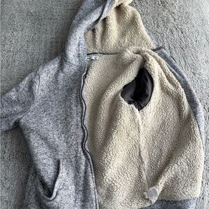 Sonoma Gray Hoodie with Cream Lining
